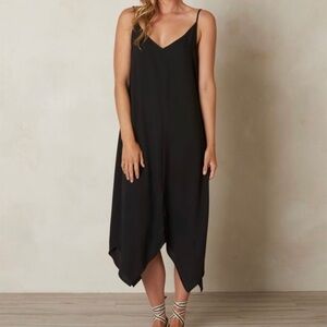 PrAna Angelique Black Sleeveless Midi Dress‎